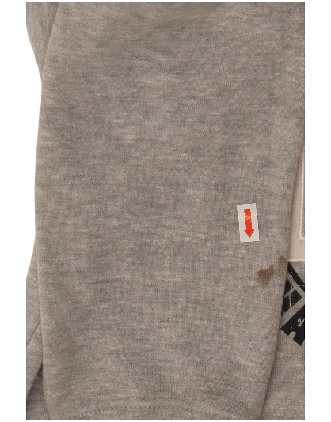 ADIDAS Girls Graphic Sweatshirt Jumper 11-12 Years Grey Flecked Cotton