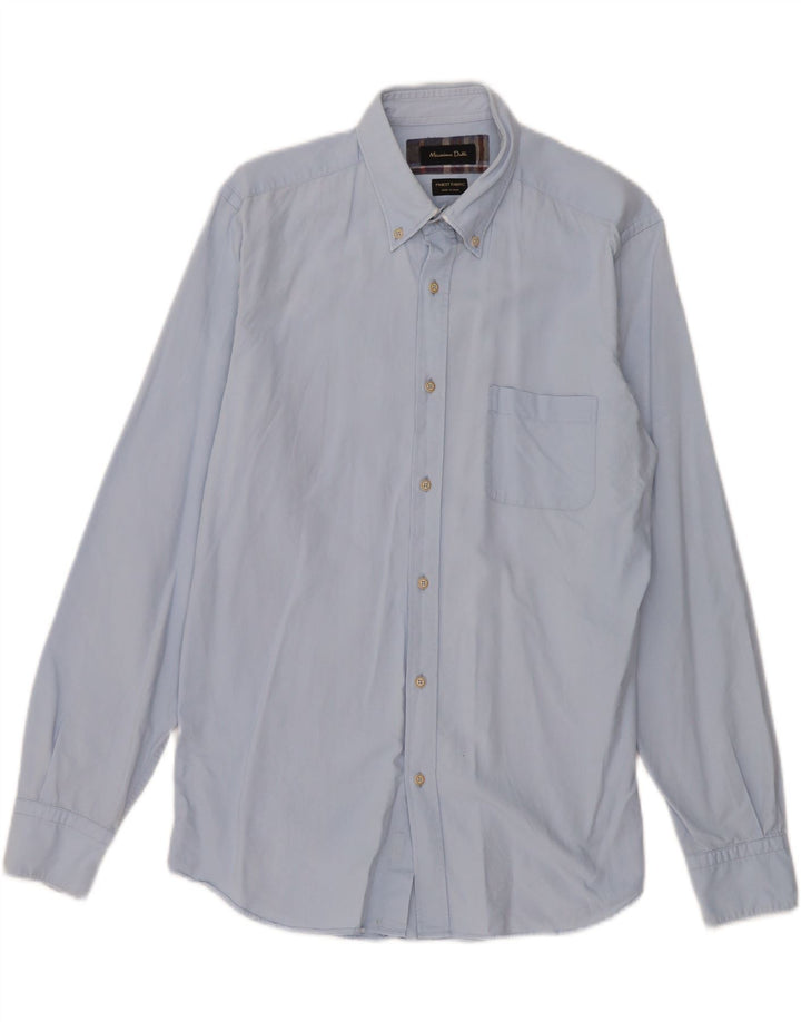 MASSIMO DUTTI Mens Shirt Medium Blue