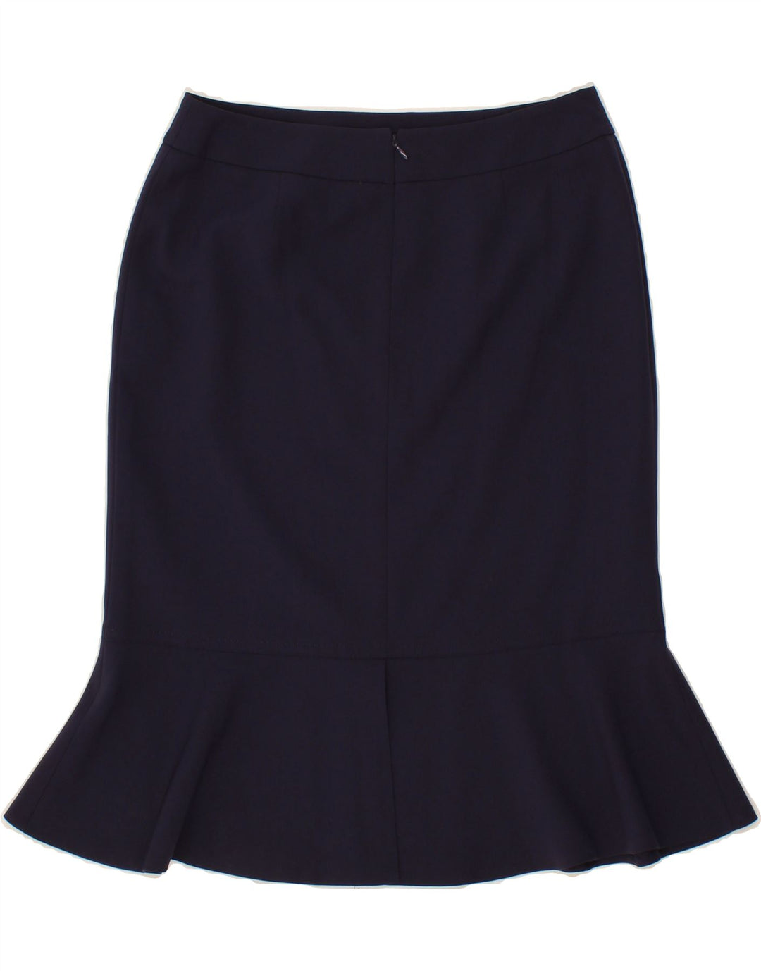 VINTAGE Womens Trumpet Skirt US 8 Medium W30  Navy Blue Polyester Vintage Vintage and Second-Hand Vintage from Messina Hembry 