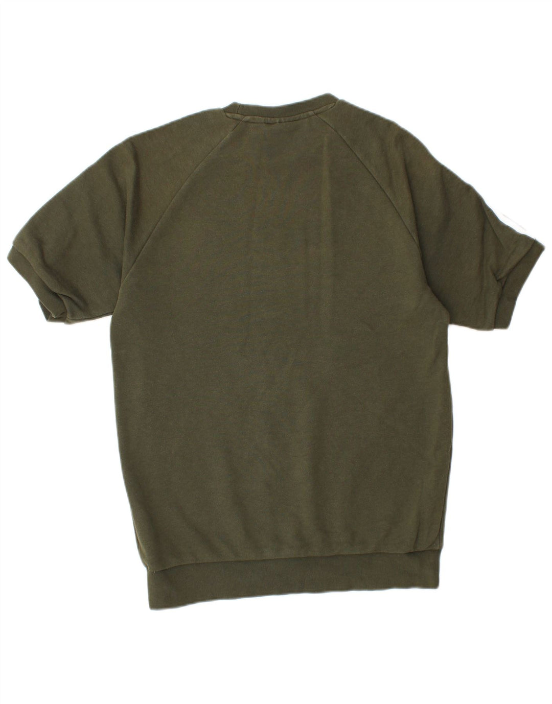 ADIDAS Mens T-Shirt Top Small Khaki Cotton