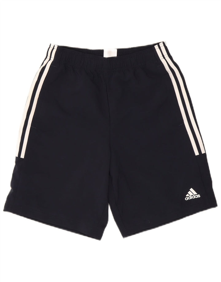 Adidas Mens Sport Shorts Small Navy Blue Polyester