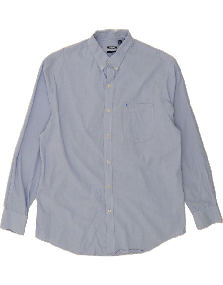 IZOD Mens Shirt Large Blue Cotton Vintage Izod and Second-Hand Izod from Messina Hembry 