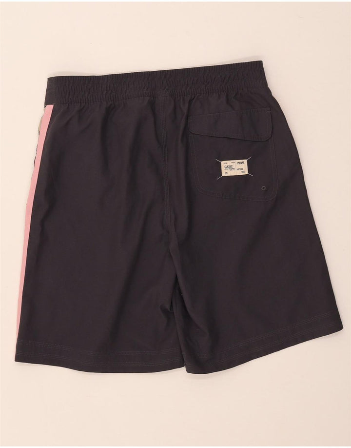 Puma Mens Graphic Sport Shorts Medium  Grey