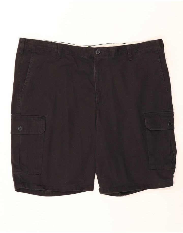 DOCKERS Mens Cargo Shorts W42 2XL Black Cotton