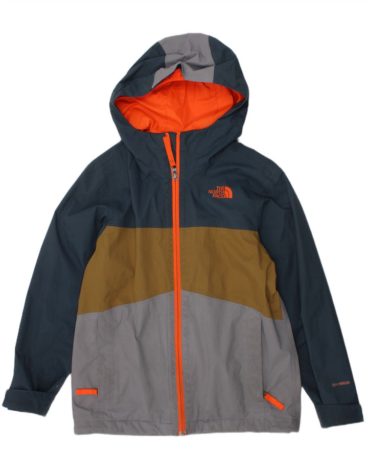 THE NORTH FACE Boys Rain Jacket 7-8 Years Small Multicoloured Colourblock