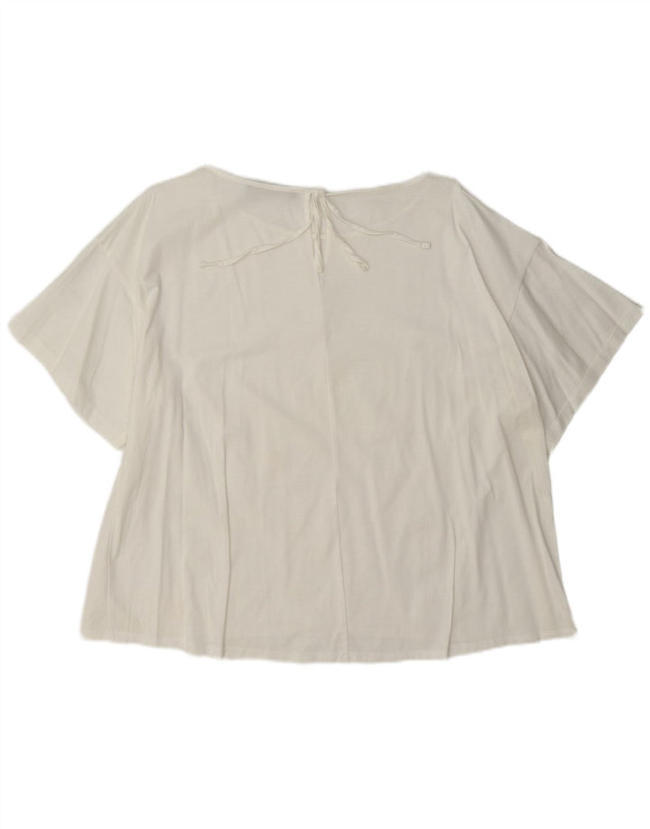 Max Mara Womens Weekend Blouse Top UK 18 XL White