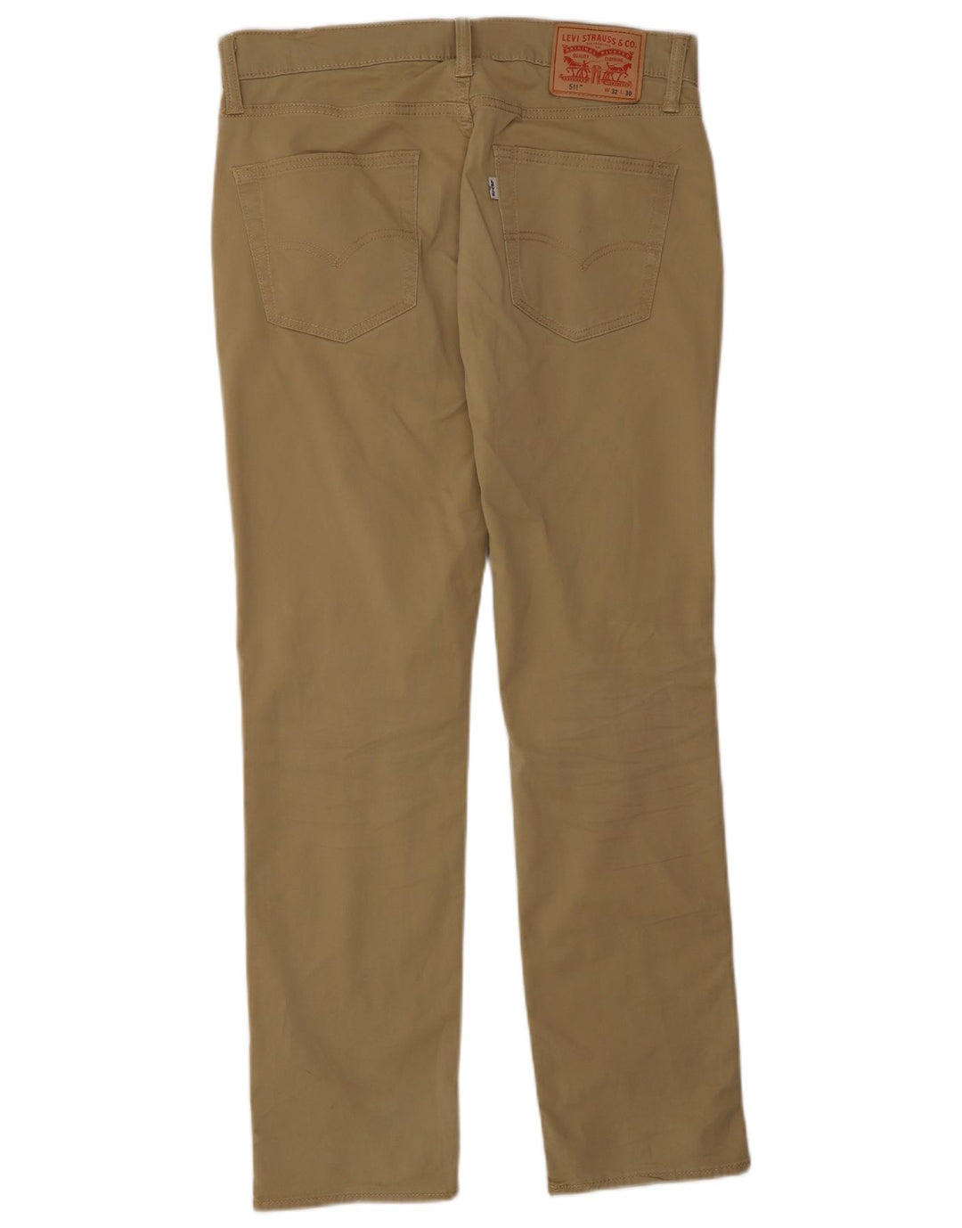LEVI'S Mens 511 Slim Casual Trousers W32 L30 Beige Cotton