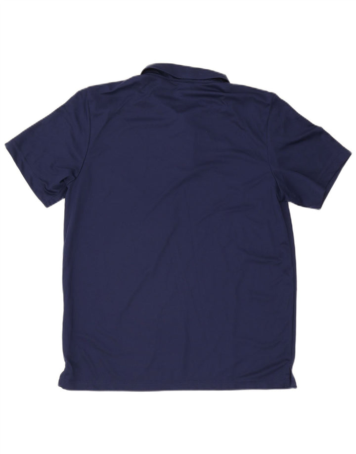 Adidas Mens Climalite Polo Shirt Large Navy Blue Polyester