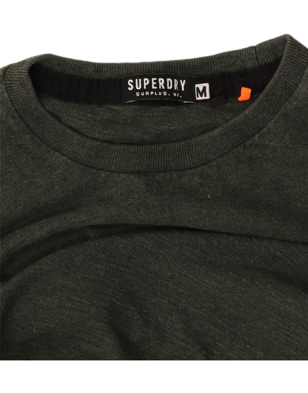SUPERDRY Mens Top Long Sleeve Medium Green