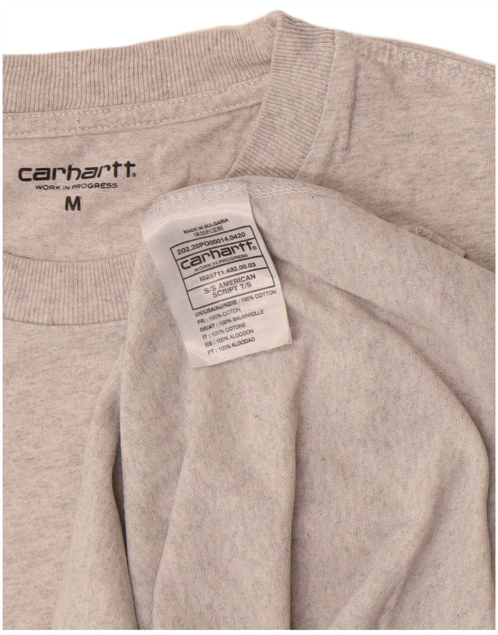 Carhartt Mens T-Shirt Top Medium Grey Cotton