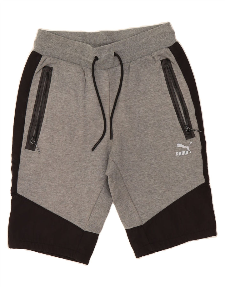 PUMA Mens Sport Shorts Small Grey Colourblock Vintage Puma and Second-Hand Puma from Messina Hembry 