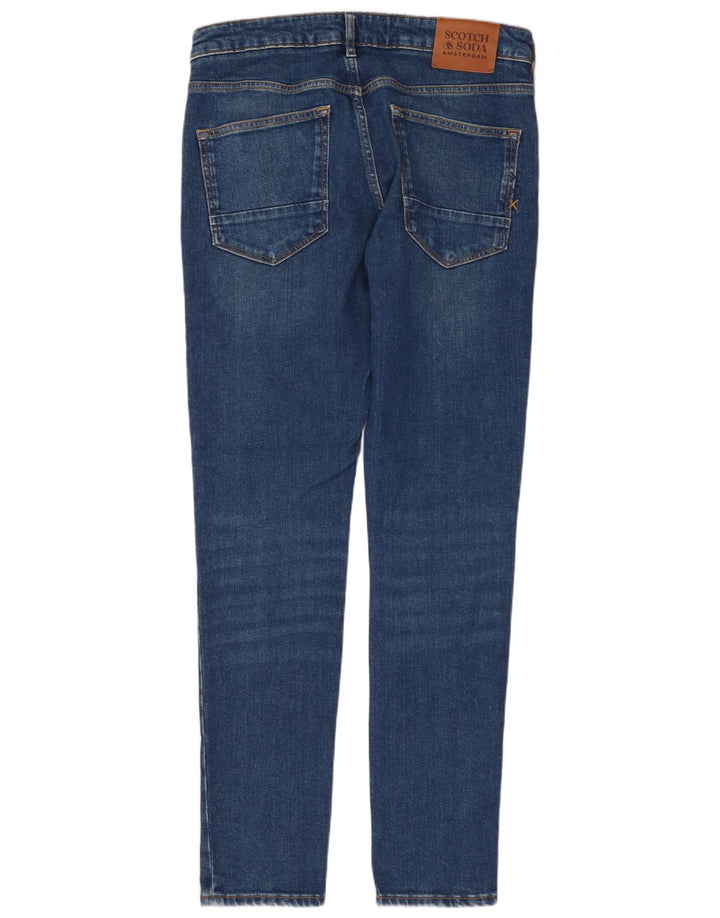 SCOTCH & SODA Mens Amsterdam Skinny Jeans W32 L32 Blue Cotton