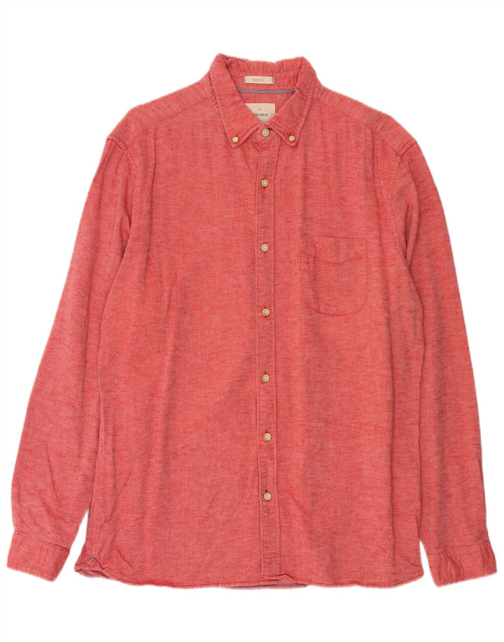 White Stuff Mens Classic Fit Shirt Medium Red Cotton