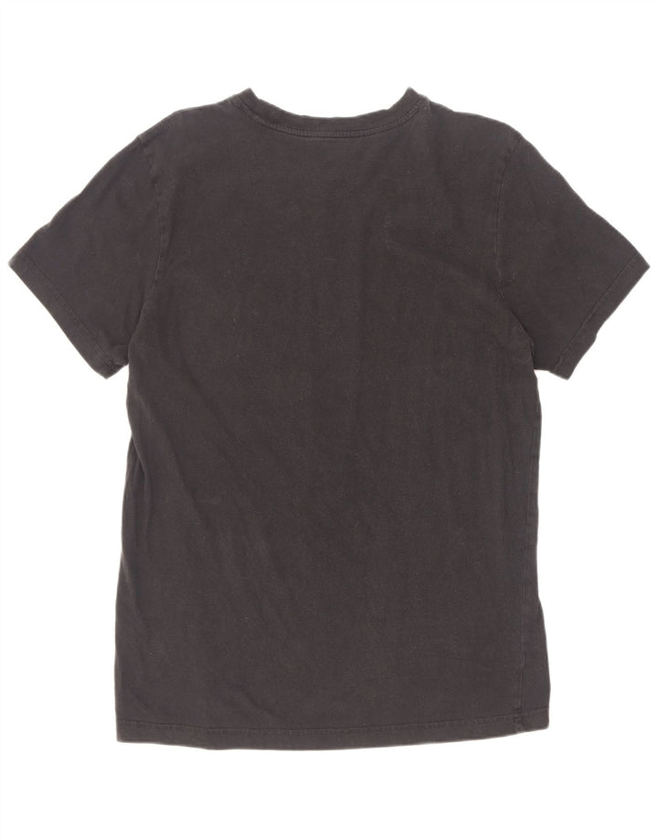 Adidas Mens Graphic T-Shirt Top Medium Black Cotton