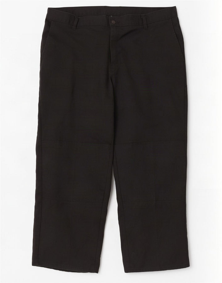 Dickies Mens Straight Cargo Trousers W40 L30 Black Polyester