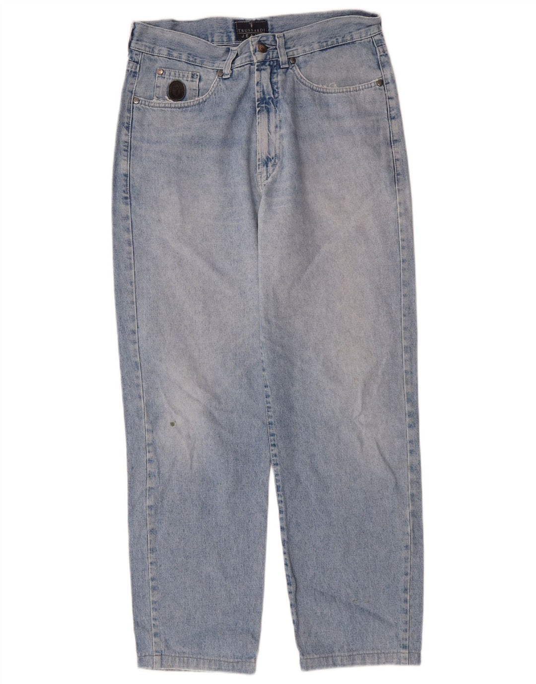TRUSSARDI Mens Tapered Jeans W33 L28 Blue