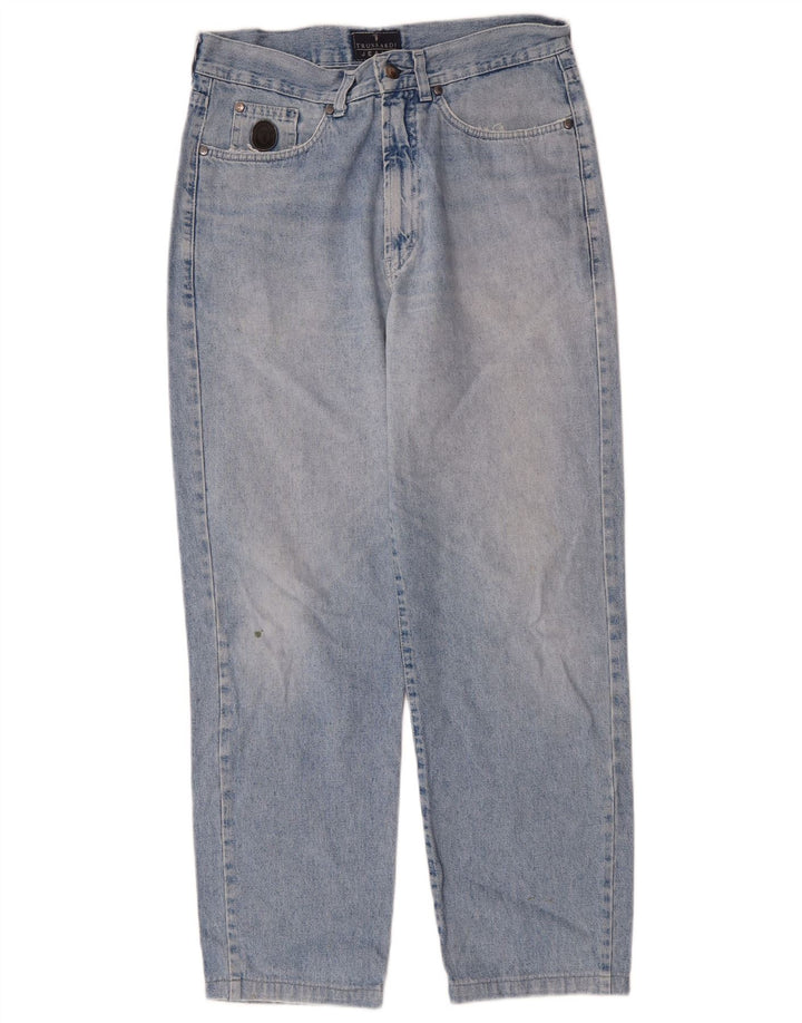 TRUSSARDI Mens Tapered Jeans W33 L28 Blue