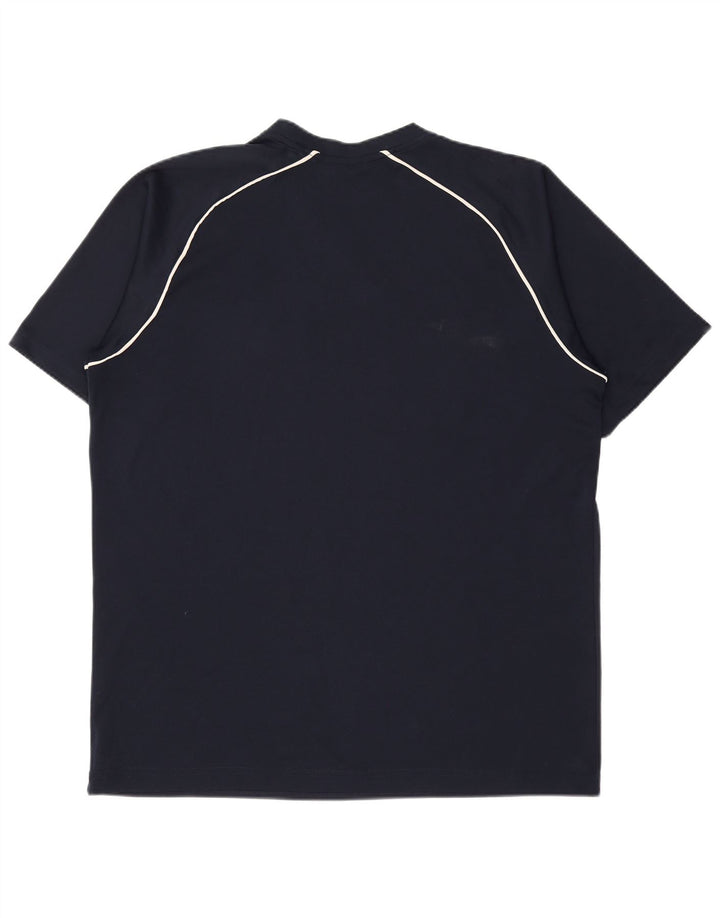 Lotto Mens T-Shirt Top 2XL Navy Blue Polyester