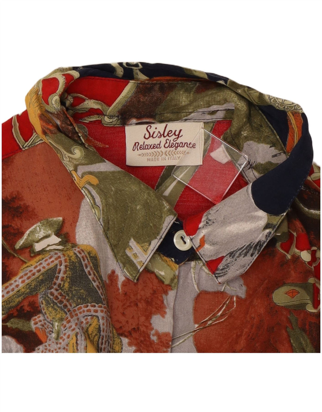 SISLEY Womens Elegance Shirt Blouse IT 44 Medium Multicoloured Floral