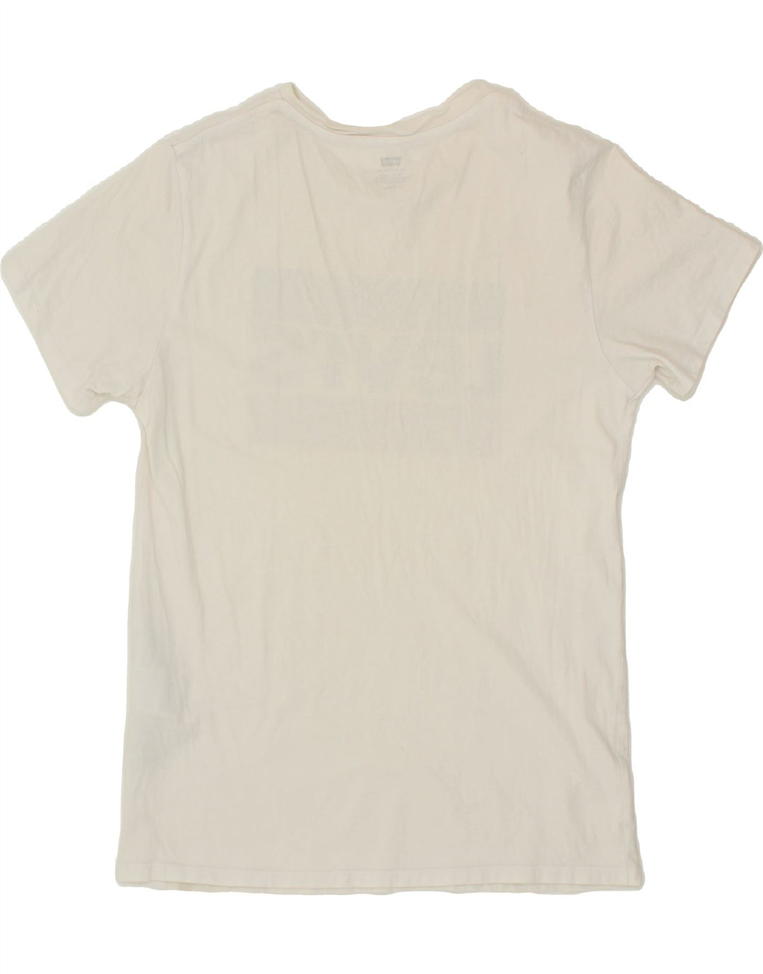 LEVI'S Mens Graphic T-Shirt Top Medium White Cotton Vintage Levi's and Second-Hand Levi's from Messina Hembry 