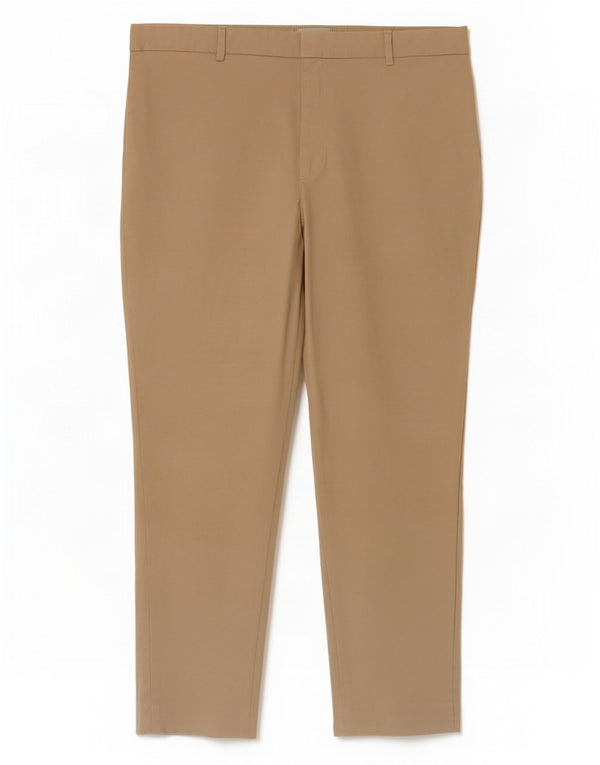 Hobbs Womens Slim Cropped Trousers UK 14 Large W32 L25 Beige Cotton
