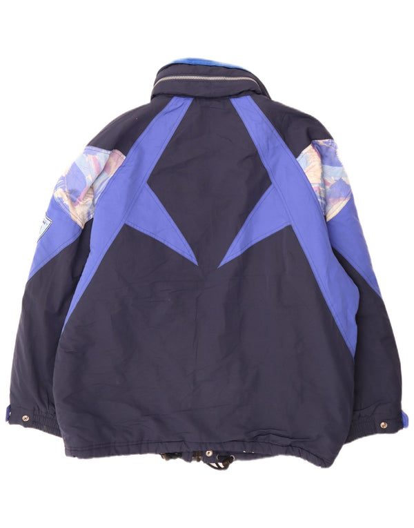 Sergio Tacchini Mens Hooded Padded Ski Jacket UK 42 XL Navy Blue Sports