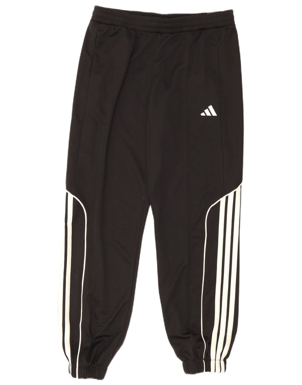 Adidas Womens Tracksuit Trousers Joggers UK 16/18 Large Black Polyester