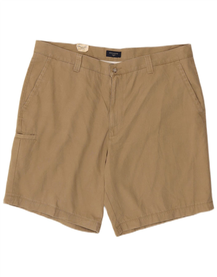 DOCKERS Mens Relaxed Fit Cargo Shorts W40 XL Beige Cotton