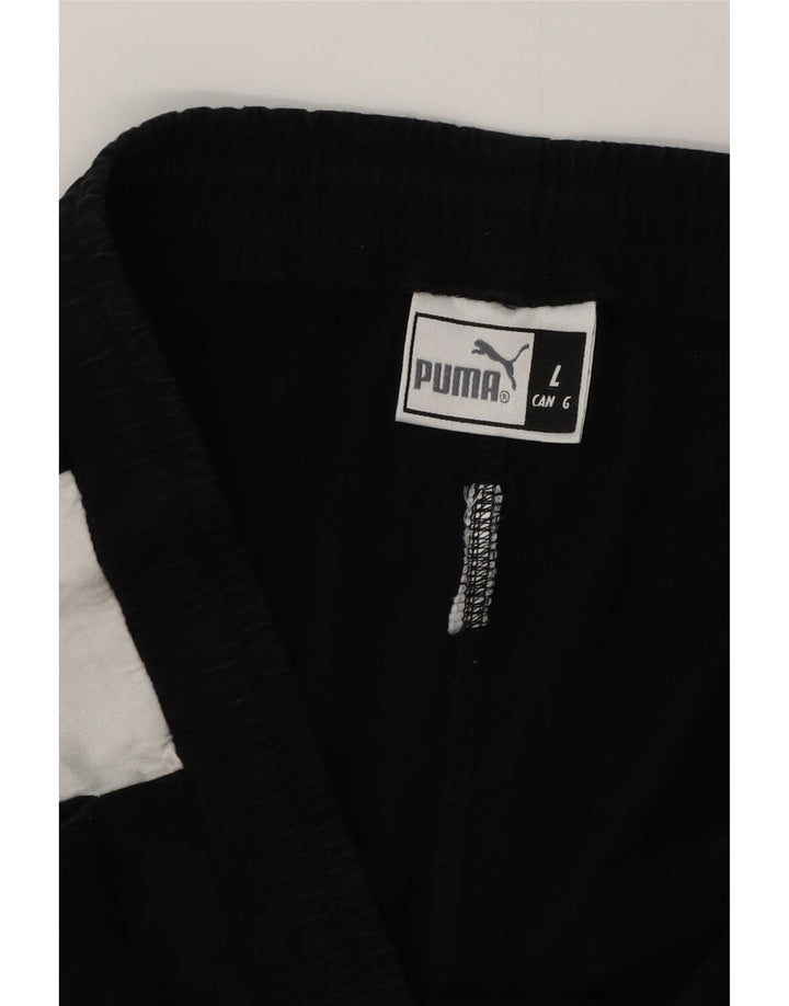 PUMA Mens Sport Shorts Large Black Colourblock