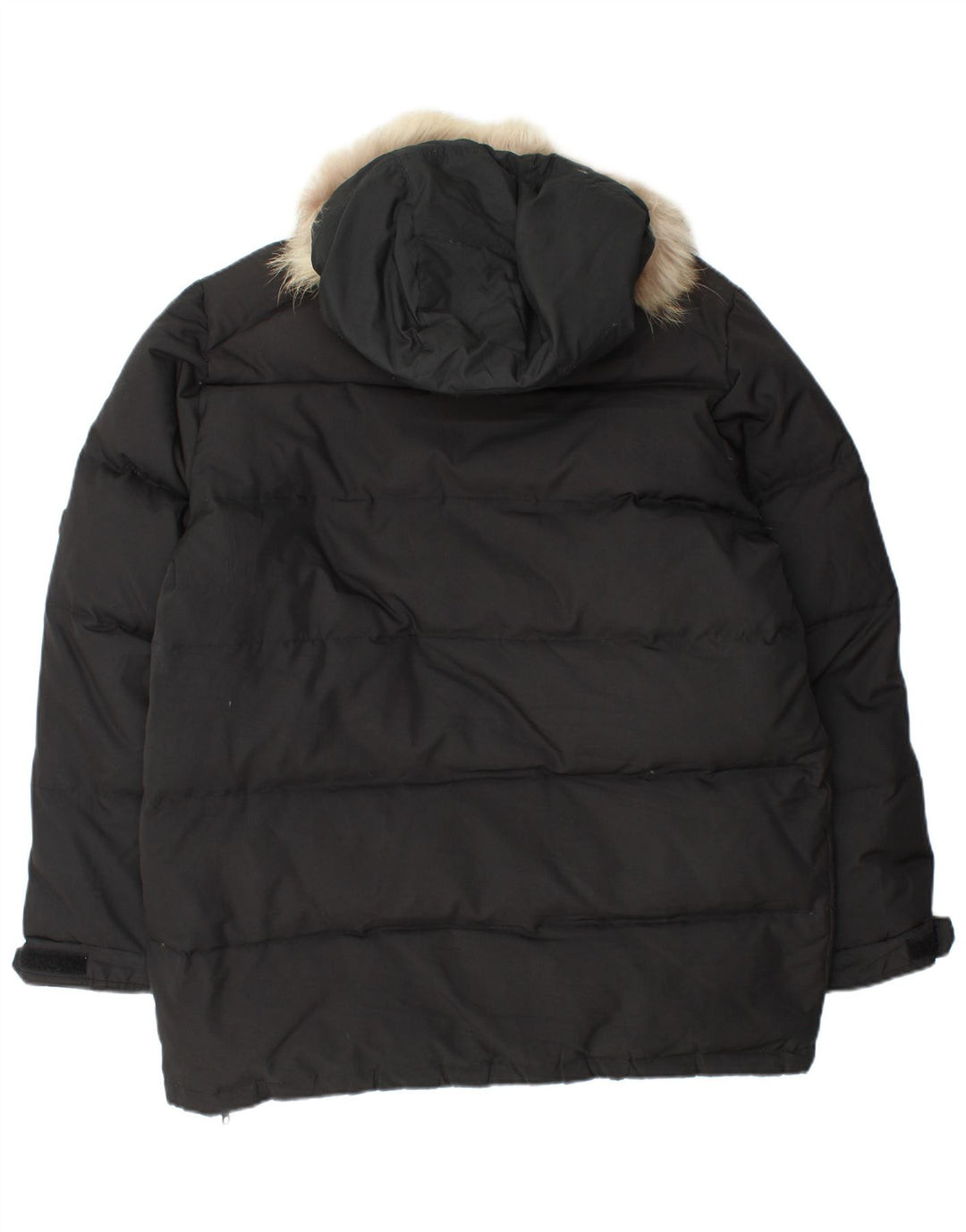 Dubin Mens Hooded Padded Jacket UK 38 Medium Black Polyester