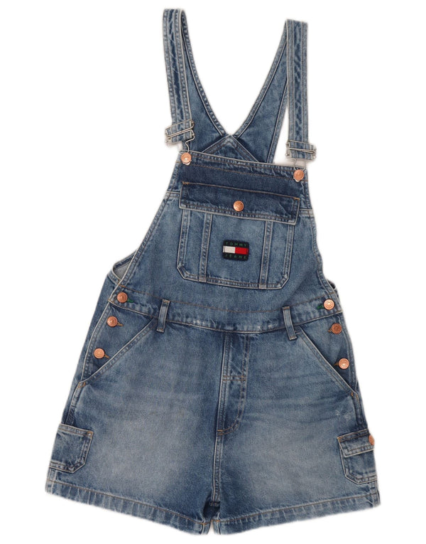 Tommy Hilfiger Womens Dungarees Denim Shorts Small W30  Blue Cotton