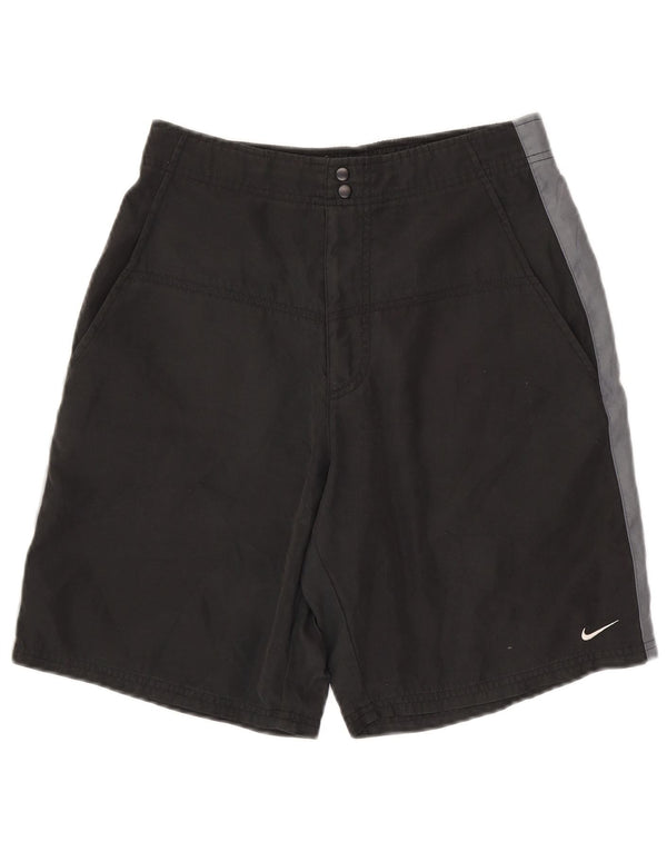 NIKE Mens Sport Shorts UK 36/38 Small Black Colourblock Polyester
