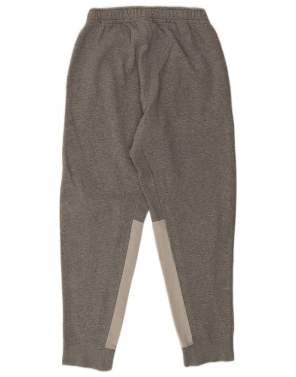 Nike Mens Tracksuit Trousers Joggers Small Grey Colourblock Cotton