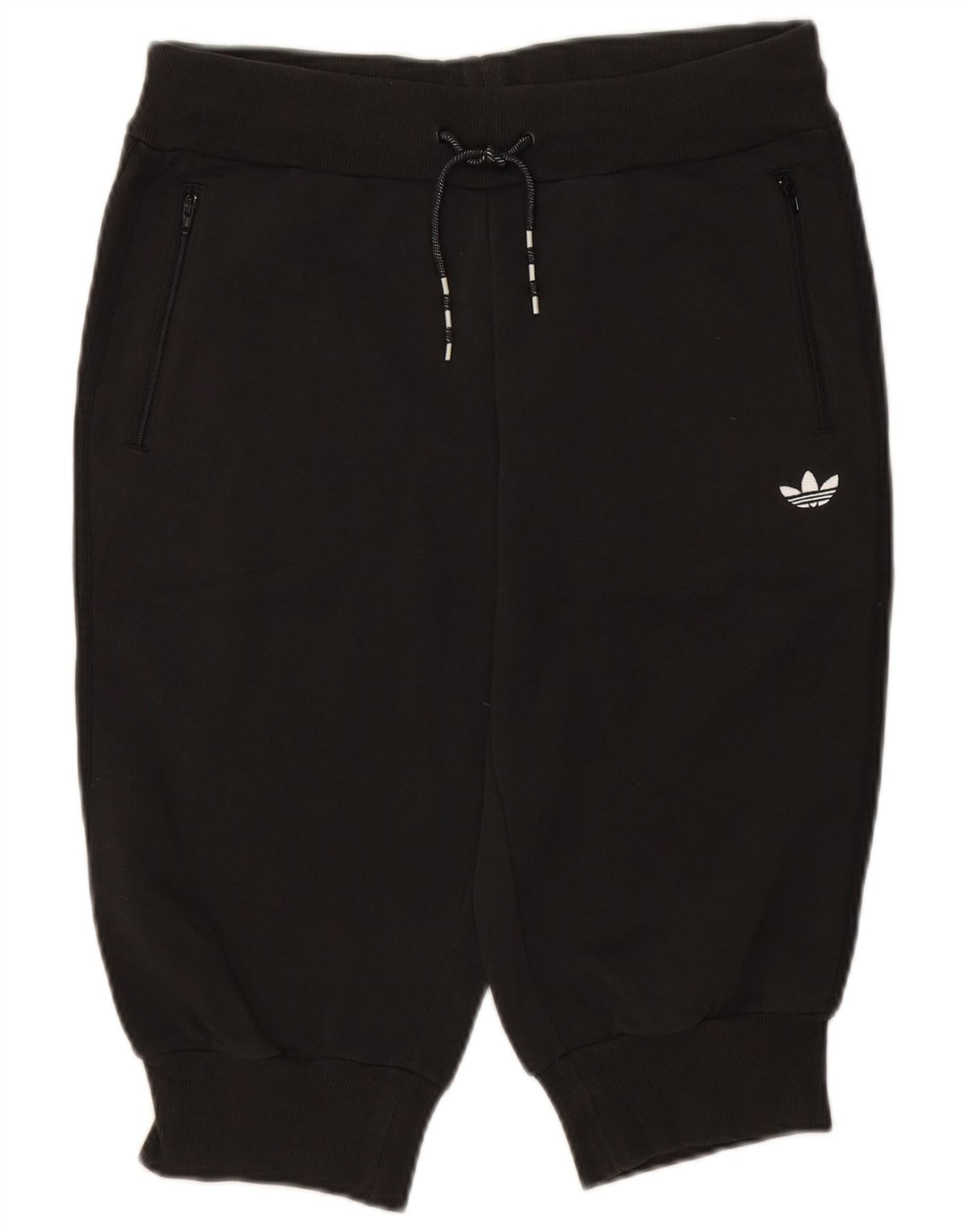 ADIDAS Womens Bermuda Sport Shorts EU 40 Medium  Black Cotton