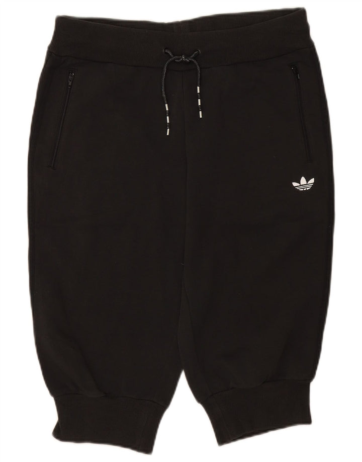 ADIDAS Womens Bermuda Sport Shorts EU 40 Medium  Black Cotton