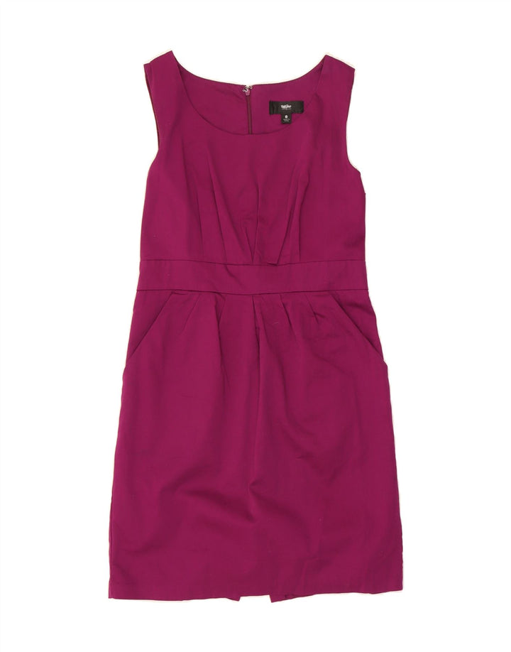 MOSSIMO Womens Sleeveless Sheath Dress US 8 Medium Pink Cotton Vintage Mossimo and Second-Hand Mossimo from Messina Hembry 