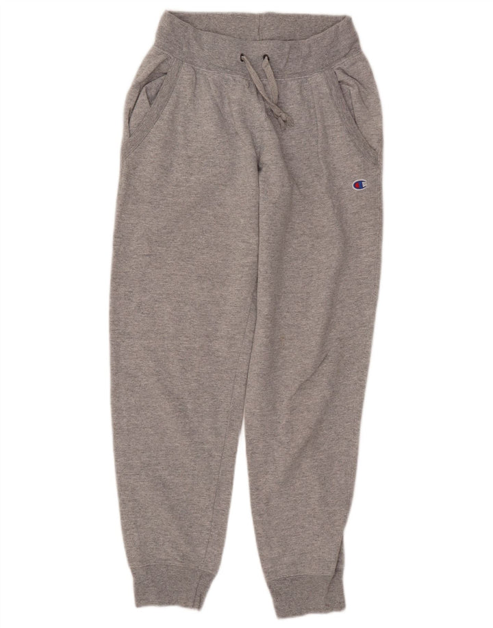 CHAMPION Womens Tracksuit Trousers Joggers UK 10 Small Grey Flecked