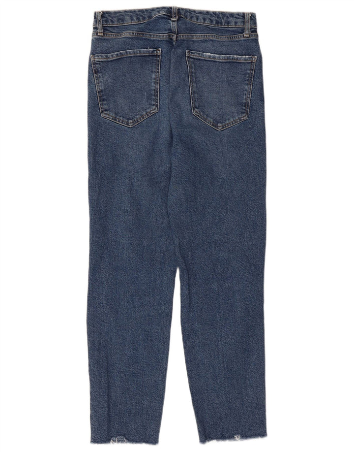 ZARA Womens Distressed Slim Jeans EU 40 Medium W30 L26 Blue