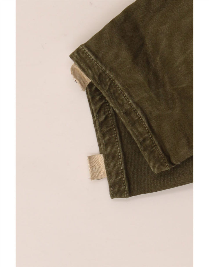 Zara Womens Slim Jeans EU 40 Medium W30 L27 Khaki Colourblock