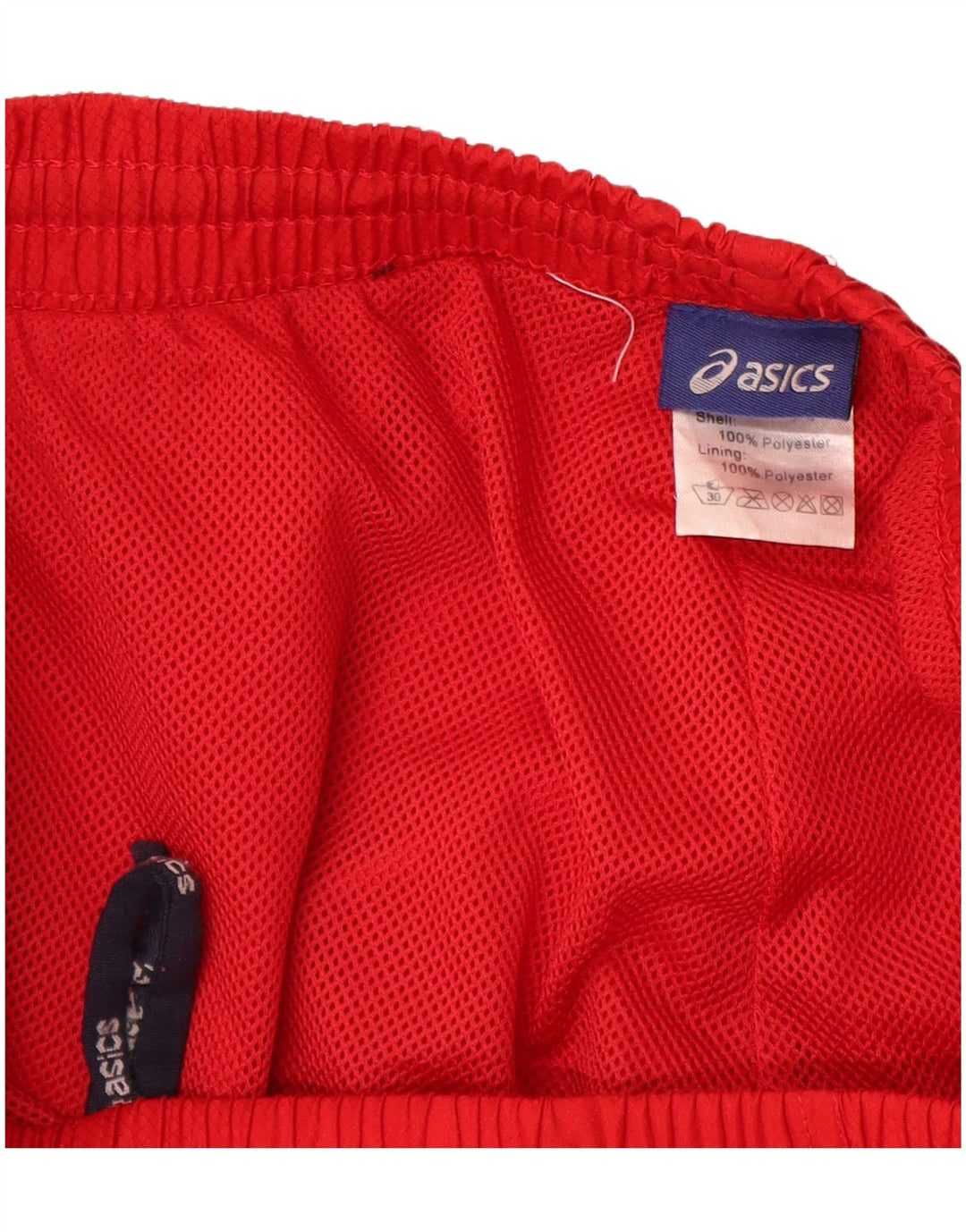 ASICS Mens Tracksuit Trousers Medium  Red Polyester