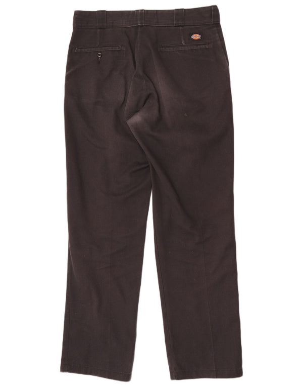 Dickies Mens Straight Chino Trousers W32 L32 Black