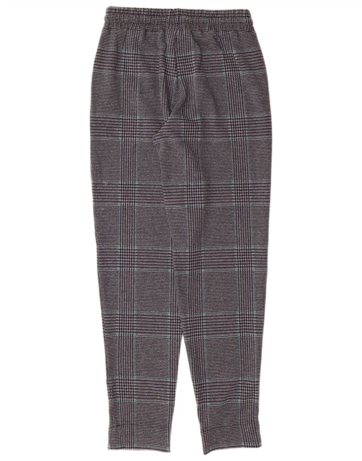 MARKS & SPENCER Womens Tracksuit Trousers UK 8 Small Grey Houndstooth