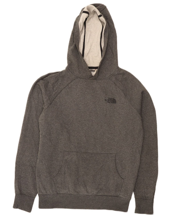 The North Face Mens Graphic Hoodie Jumper Small Grey Cotton