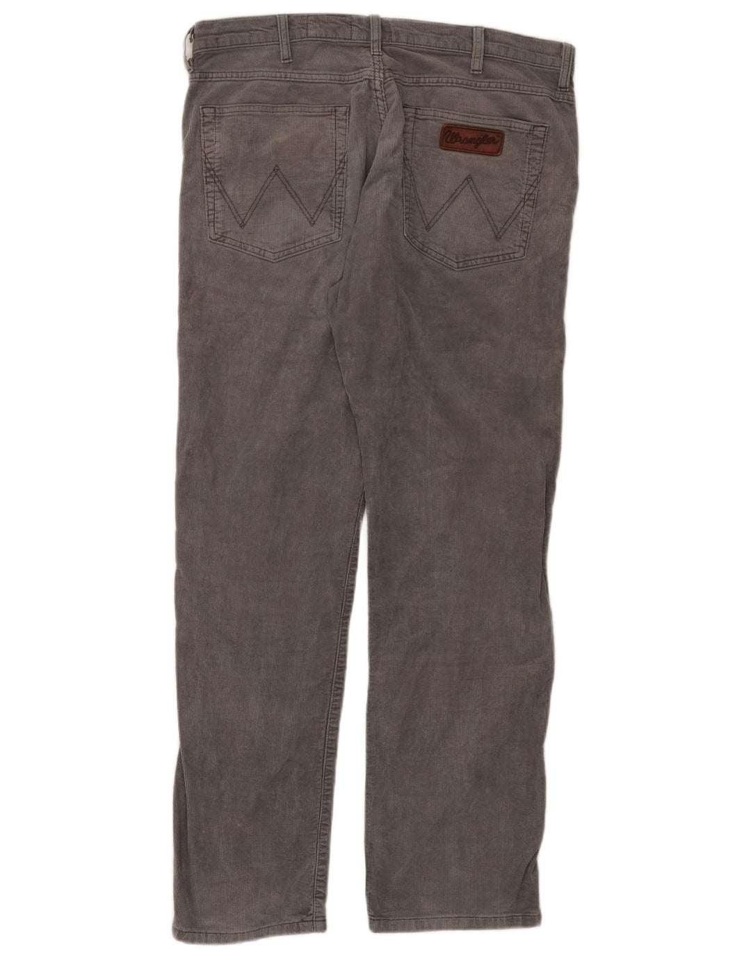 WRANGLER Mens Arizona Stretch Straight Corduroy Trousers W36 L32 Grey