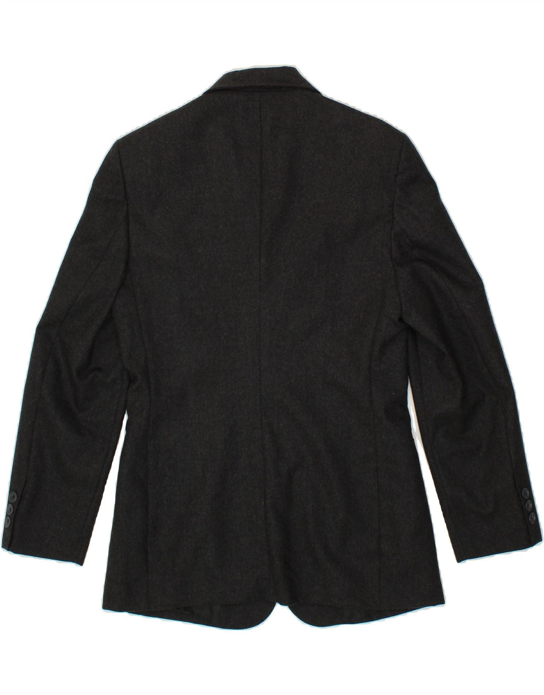 BENETTON Womens 2 Button Blazer Jacket IT 42 Medium Grey New Wool Vintage Benetton and Second-Hand Benetton from Messina Hembry 
