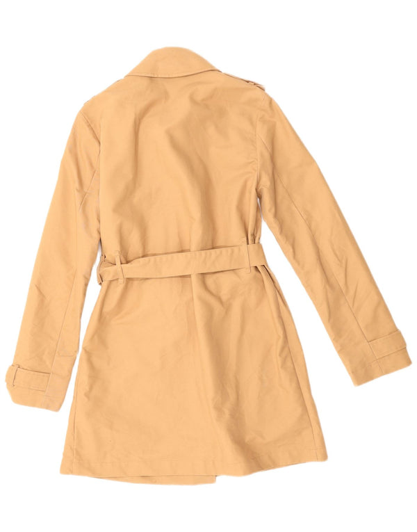JACK WILLS Womens Trench Coat UK 10 Small Beige Cotton