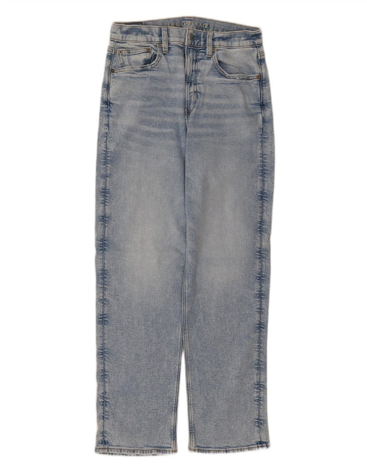 AMERICAN EAGLE Womens Straight Jeans US 8 Medium W28 L28 Blue Cotton