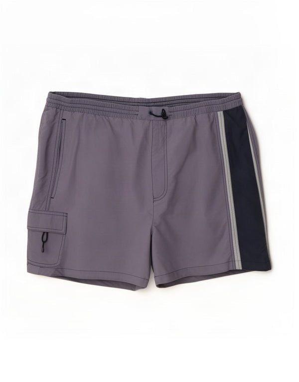 Fila Mens Swimming Shorts XL Purple Colourblock Nylon