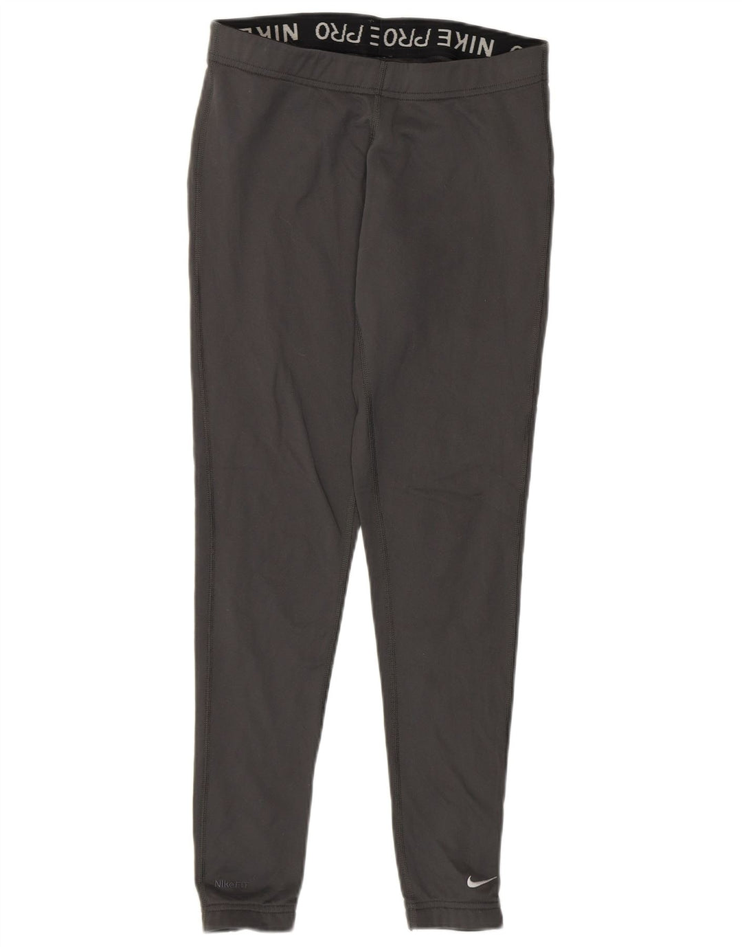 NIKE Womens Fit Dry Leggings US 0/2 XS  Grey Polyester