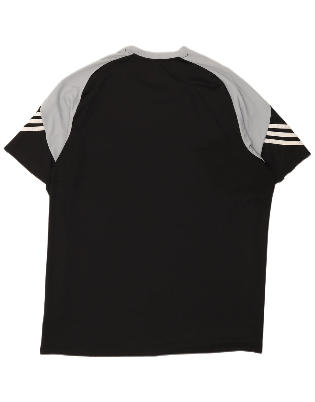 ADIDAS Mens Climalite Graphic T-Shirt Top XL Black Colourblock Polyester
